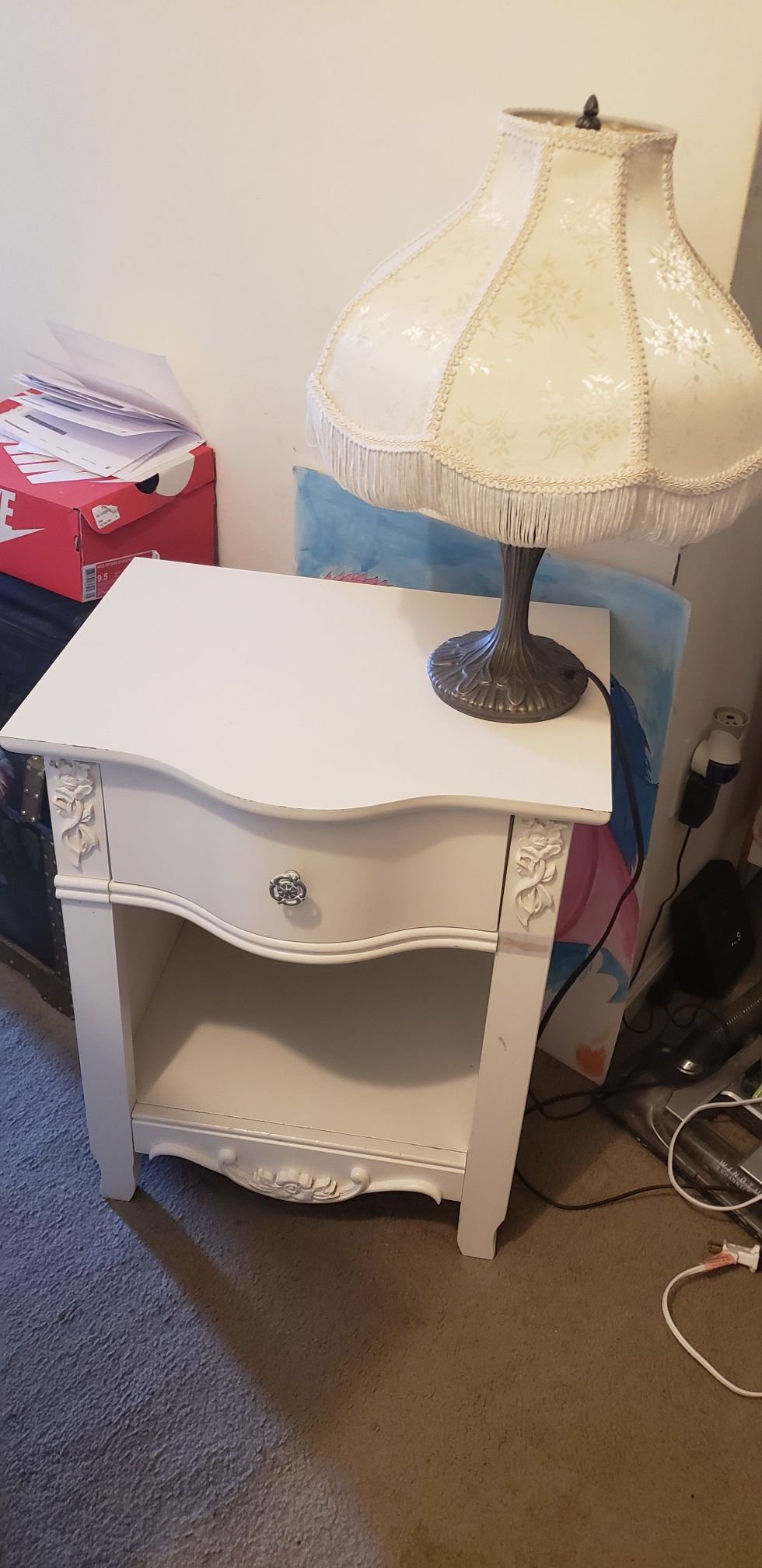 Girls bedroom end table