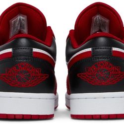 Nike Air Jordan 1 Low Red White Black Sneakers