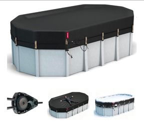 Above Ground Pool Winter Cover with Clips
