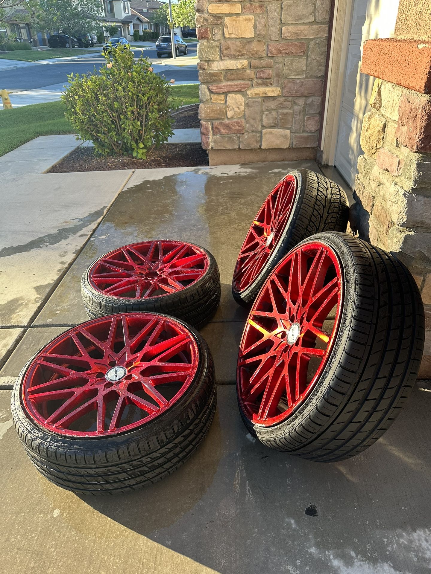 22 Inch Rims (Ruby Red) Bolt Size -