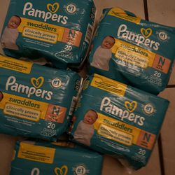 New Born Pampers For $25