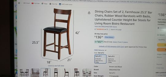2-  Farmhouse Chairs