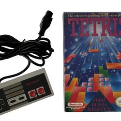 TETRIS Game (Nintendo Entertainment System, 1989) + Control Original NES
