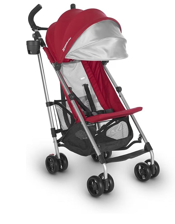 UPPA Baby G-lite Foldable Travel Stroller (red/silver)
