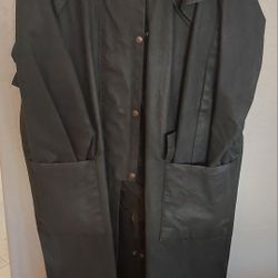 Outback Oilskin Coat Bush Trader XL Jacket Black Overcoat