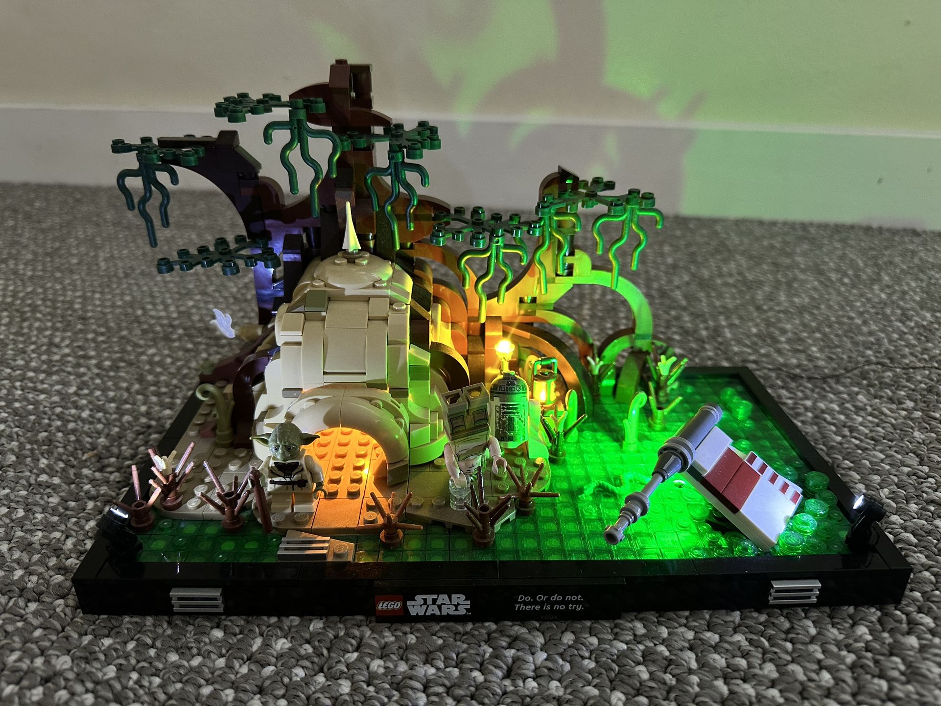 LEGO Star Wars Dagobah Jedi Training Diorama 75330 With LED Kit