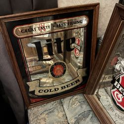 BEER /WHISKEY BAR MIRRORRS 
