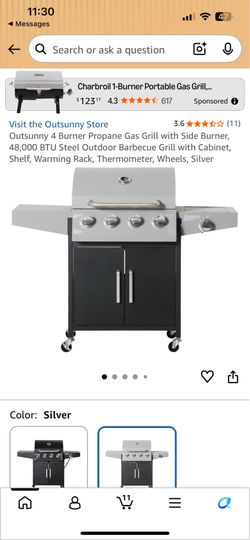 Propane Grill with Tank and Cover $200