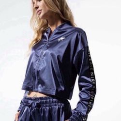 Nike Track Air Women's Satin Track Jacket Size Large 
