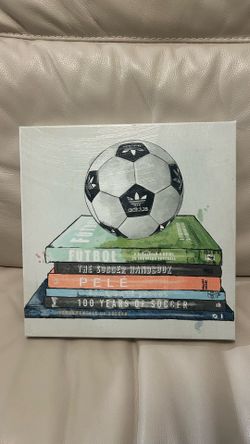 Oliver Gal soccer Soccer Books" (or "Soccer Books For the Athlete Gold wall art