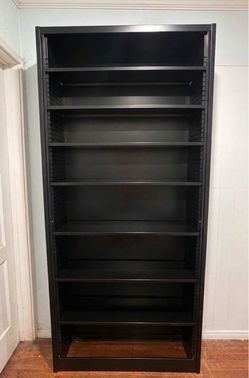 Black Metal Retail Display Shelving Unit