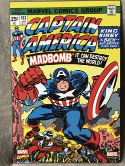 Marvel Comics Captain America Comic Cover Wall Art Frame