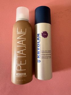 Tanning mist plus hair color