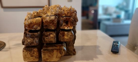 Unique Wooden Hand Carved Jewelry Box