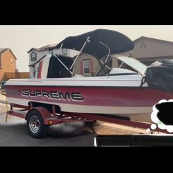 1990 SUPREME MS TOURNAMENT SERIES SKI BOAT