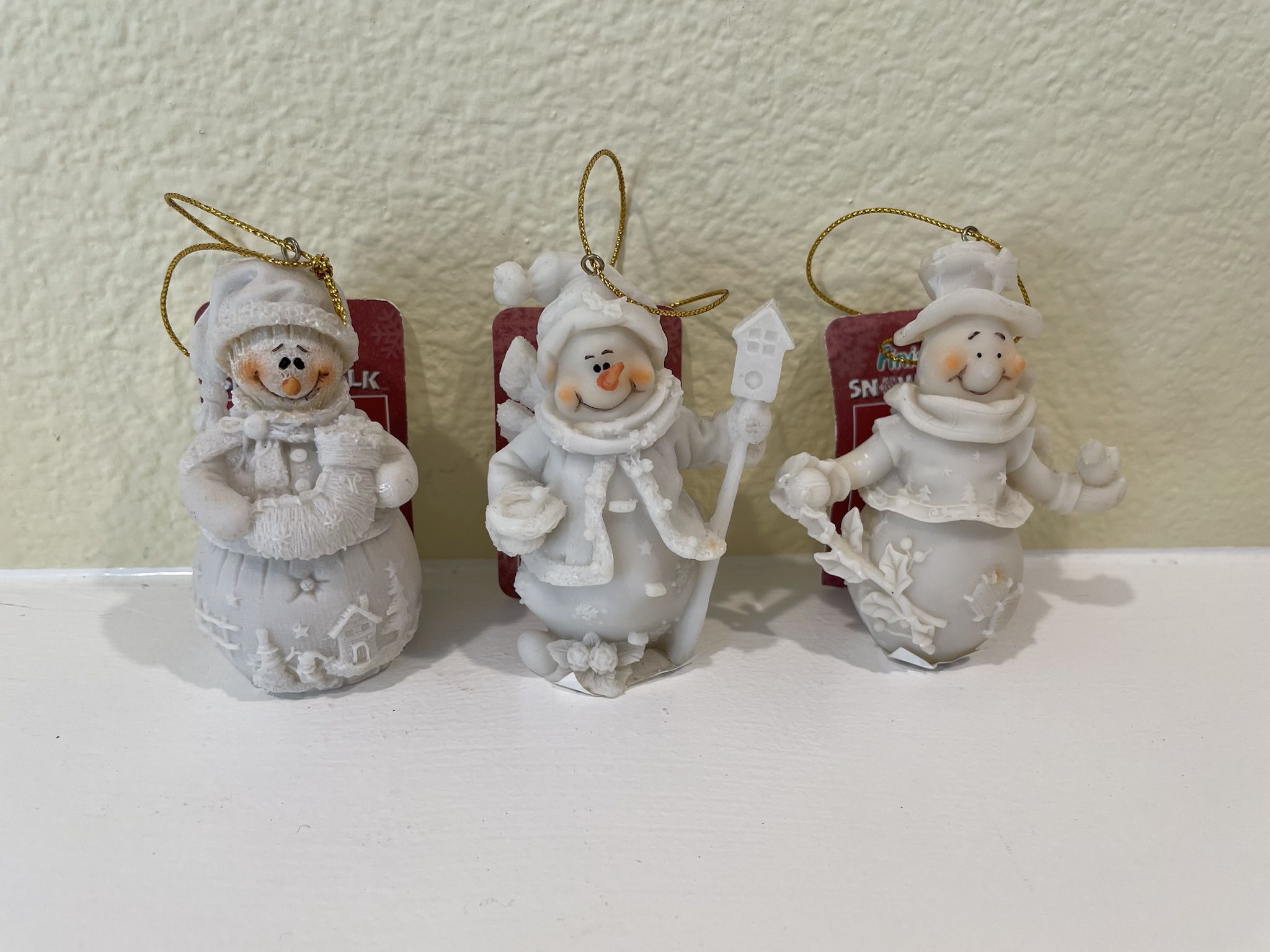 “Finish It" Snow Folk Ornament - Unfinished Resin - Snowman - Paint Yourself!