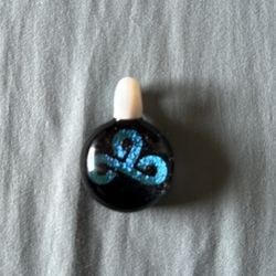 Cloud 9 Neckless Glass Pendant
