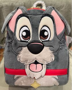 Disney Lady and the Tramp – Tramp Plush Cosplay Loungefly Mini Backpack 🐶❤ NWT