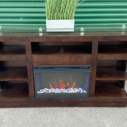 Nice Large Electric Fireplace TV Stand 