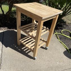 Wooden Kitchen Cart 