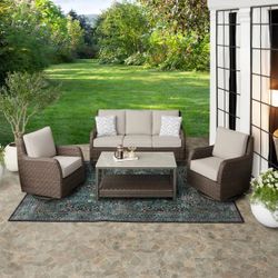 Agio Oakland 4-piece Outdoor Patio Seating Set