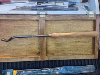 Skew chisel for wood turning on a lathe