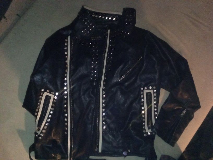 Majestic ™  Small Leather Embroidered Jacket