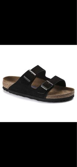 Birkenstock Arizona Soft Footbed Suede Leather Black