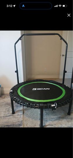 BCAN Mini Fitness Trampoline with Handlebar