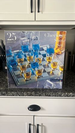 Checkers Shot glass Set
