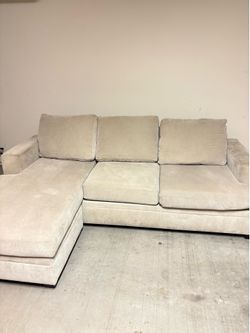 Living Spaces Beige Sectional