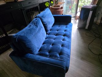 Blue Velvet Couch
