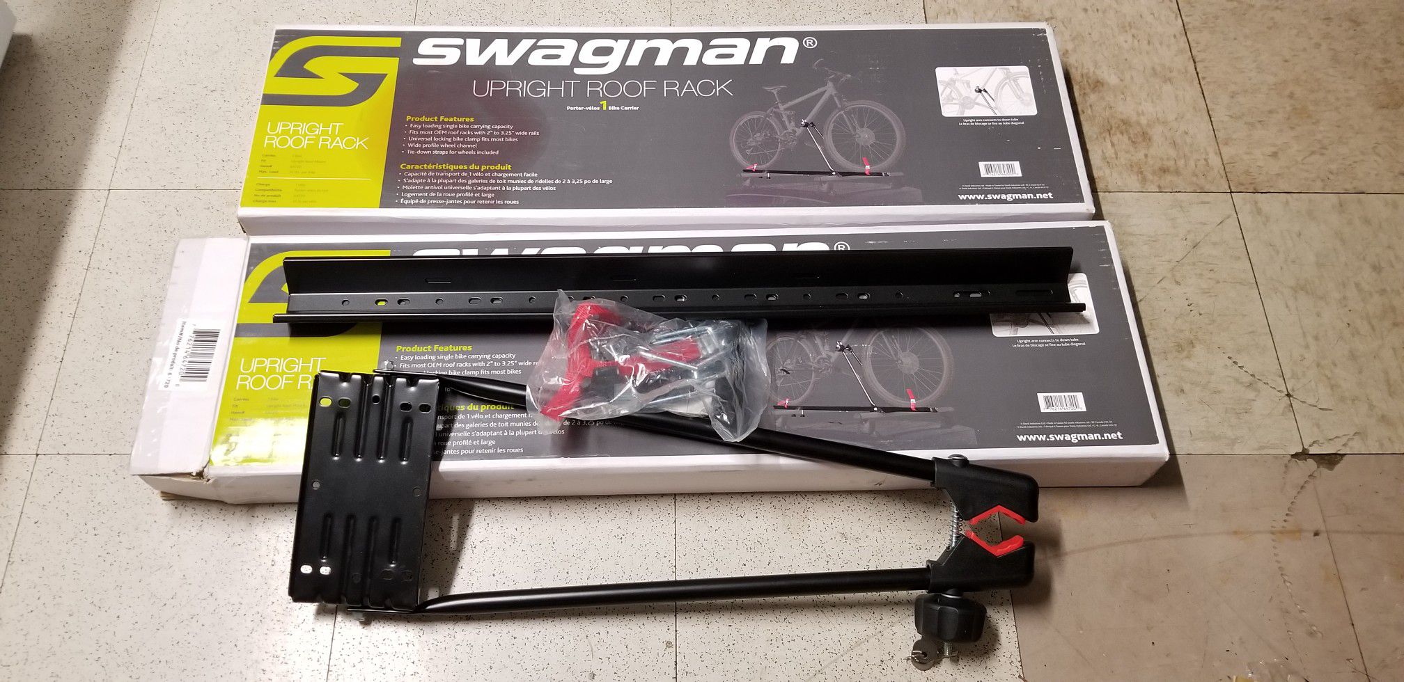 BRAND NEW. Swagman upright roof rack bike carrier