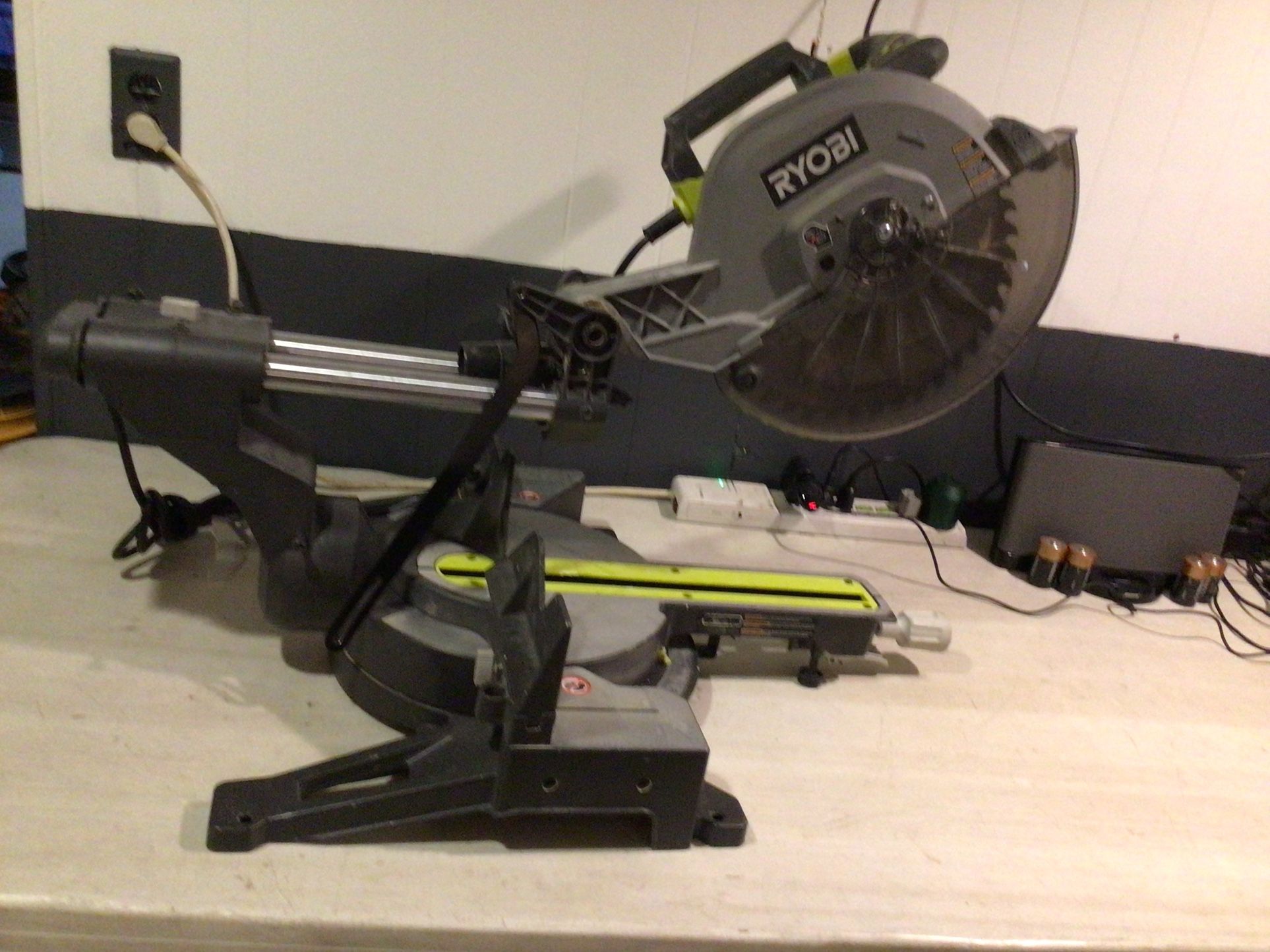 12 Inch Miter Saw Sliding Compound with LED Heavy Duty 15 Amp Motor Durable