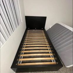 Bed Frame With LURÖY slatted bed base