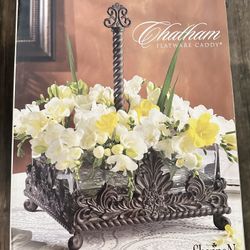 Shannon Crystal By Godinger Chatham Flatware Caddy