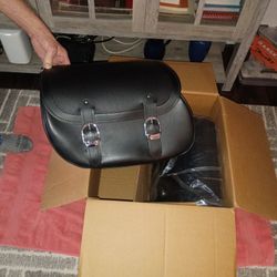 Harley Davidson Leather Saddle Bags