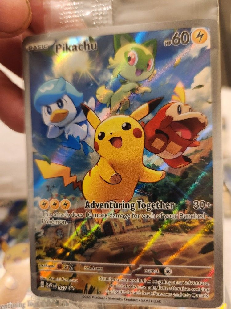 Pikachu 027 Promo$ 5 cards for 40