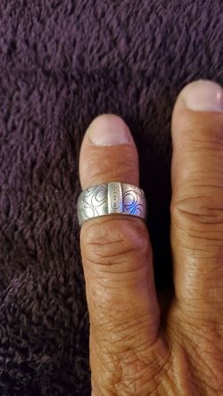 Vintage 90'S Coach Sterling silver ring 