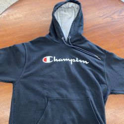 Champion Black Hoodie Large 