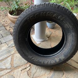 Ironman Radial A/P 265/70R17, like new