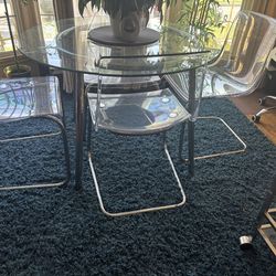 4 Chairs And Dining Table