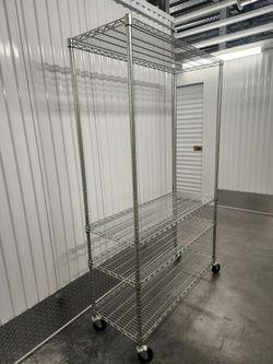 Rolling Metal Shelving Storage  Rack