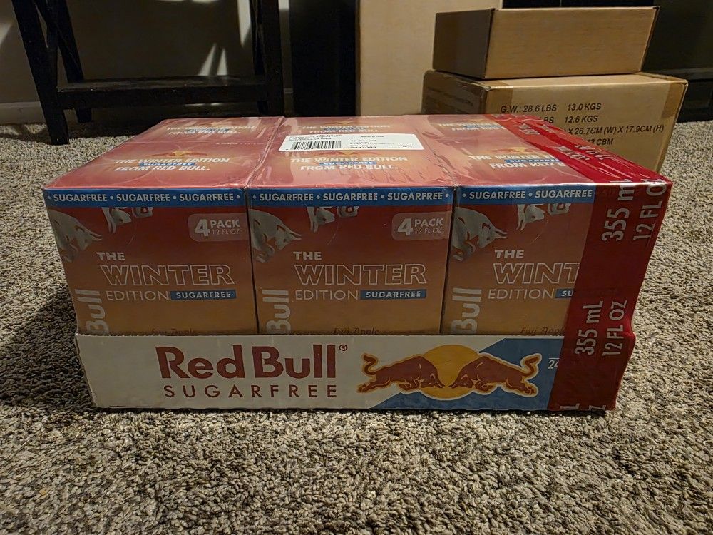 Red Bull Winter Edition Energy Drink, Fuji Apple & Ginger, 12 fl oz., 6x 4 Cans