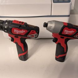 Milwaukee M12 Drill/Driver and Impact Driver 
