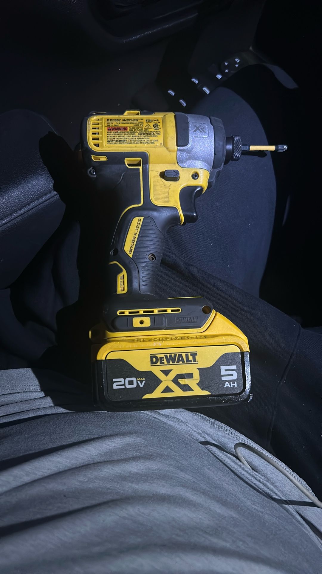 Dewalt 20v Max XR Impact W/ 20V XR 5AH Battery