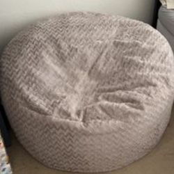 Costco Jumbo Bean Bag Chair – Beige – Lightly Used