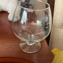 Princess house crystal Brandy glass