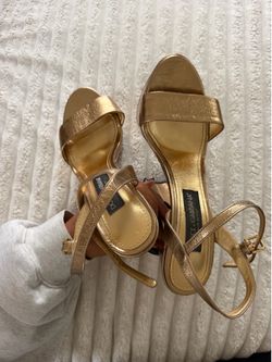 Dolce & Gabbana Gold Platform Heels