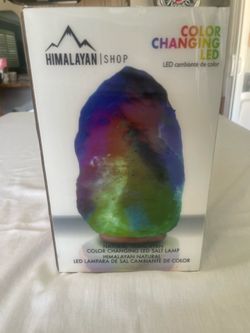 Natural Himalayan Color Changing LED Salt Lamp